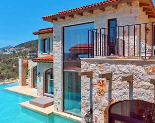 Kaş Kalkan'da Göz Alıcı Deniz Manzaralı, Özel Havuzlu, Ferah Villa - 4