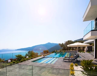 Kaş Kalkan'da Benzersiz Deniz Manzaralı, Özel Havuzlu, İhtişamlı Villa - 5