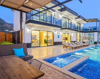 Kaş Bezirgan'da Deniz Manzaralı, Özel Havuzlu, Jakuzili, Lüks Villa - 4