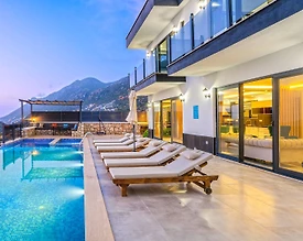 Kaş Bezirgan'da Deniz Manzaralı, Özel Havuzlu, Jakuzili, Lüks Villa - 2