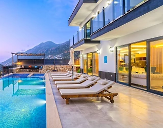 Kaş Bezirgan'da Deniz Manzaralı, Özel Havuzlu, Jakuzili, Lüks Villa - 2