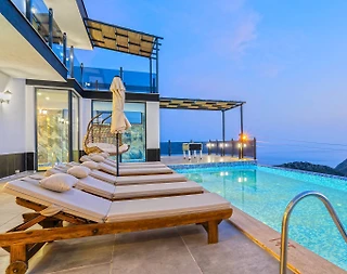 Kaş Bezirgan'da Deniz Manzaralı, Özel Havuzlu, Jakuzili, Lüks Villa - 5
