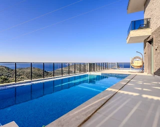 Kaş Bezirgan'da Göz Alıcı Deniz Manzaralı, Özel Havuzlu, Lüks Villa - 3