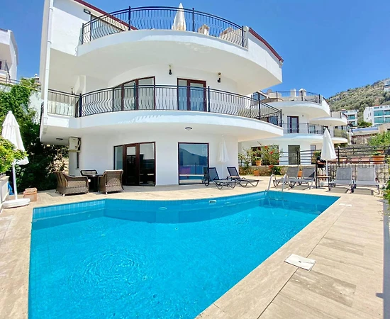 Kaş Kalkan'da Enfes Deniz Manzaralı, Özel Havuzlu, Modern Villa - 1