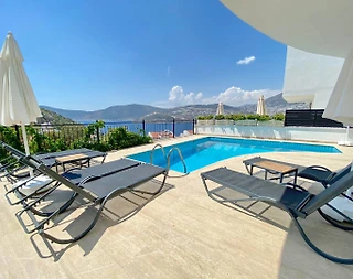 Kaş Kalkan'da Enfes Deniz Manzaralı, Özel Havuzlu, Modern Villa - 5