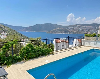 Kaş Kalkan'da Enfes Deniz Manzaralı, Özel Havuzlu, Modern Villa - 3