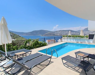 Kaş Kalkan'da Enfes Deniz Manzaralı, Özel Havuzlu, Modern Villa - 4