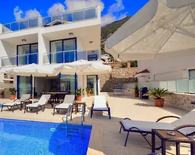 Kaş Kalkan'da Deniz Manzaralı, Özel Havuzlu, Lüks Villa - 2