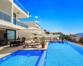 Kaş Kalkan'da Deniz Manzaralı, Özel Havuzlu, Lüks Villa - 3