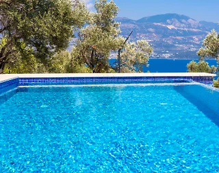 Kaş Yeşilköy'de Enfes Deniz Manzaralı, Özel Havuzlu, Balayı Villası - 5