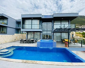 Kaş Kalkan'da Muhteşem Deniz Manzaralı, Özel Havuzlu, Modern Villa - 2