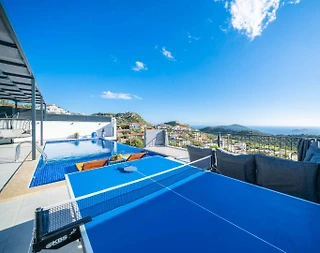 Kaş Bezirgan'da Enfes Deniz Manzaralı, Özel Havuzlu, Lüks Villa - 3