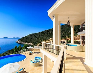 Kaş Kalkan'da Göz Alıcı Deniz Manzaralı, Özel Havuzlu, Lüks Villa - 1