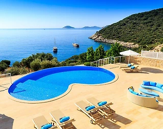 Kaş Kalkan'da Göz Alıcı Deniz Manzaralı, Özel Havuzlu, Lüks Villa - 2