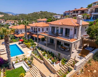 Kaş Andifli'de Muhteşem Deniz Manzaralı, Özel Havuzlu, 6 Kişilik Villa - 1