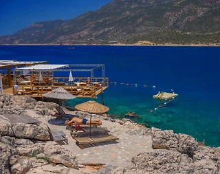 Kaş Andifli'de Muhteşem Deniz Manzaralı, Özel Havuzlu, 6 Kişilik Villa - 4
