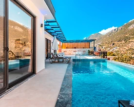 Kaş Bezirgan'da Benzersiz Doğa Manzaralı, Özel Havuzlu, Kiralık Villa - 3