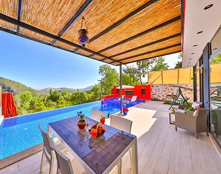 Kaş İslamlar'da Doğa İle İç İçe, Kapalı Havuzlu, Balayı Villası - 4