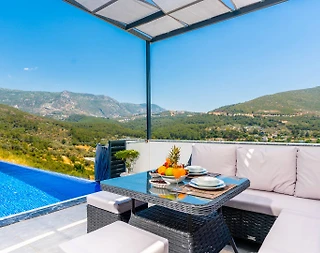 Kalkan Yeşilköy'de Doğa ile İç İçe, Özel Havuzlu, Lüks Kiralık Villa - 4