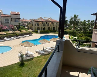 Didim Akbük'te Deniz Manzaralı, Tesis İçerisinde, Şık Dubleks Ev - 2