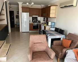 Didim Akbük'te Deniz Manzaralı, Tesis İçerisinde, Kiralık Dubleks Ev - 3