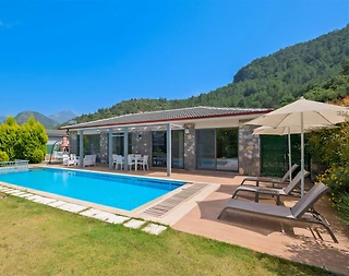 Fethiye Kayaköy'de Modern Tasarımlı, Özel Havuzlu, 2+1 Villa - 1