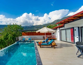 Kaş İslamlar'da Küçük Ailelere Uygun, Özel Havuzlu, Modern Villa - 5