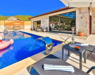 Kaş Belenli'de Enfes Doğa İçerisinde, Özel Havuzlu, Kiralık Villa - 5