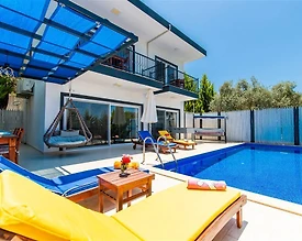 Kaş Üzümlü'de Doğayla Baş Başa, Yetişkin ve Çocuk Havuzlu, 2+1 Villa - 2
