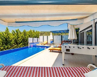 Kaş Üzümlü'de Doğayla Baş Başa, Yetişkin ve Çocuk Havuzlu, 2+1 Villa - 5