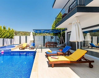 Kaş Üzümlü'de Doğayla Baş Başa, Yetişkin ve Çocuk Havuzlu, 2+1 Villa - 3