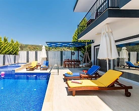 Kaş Üzümlü'de Doğayla Baş Başa, Yetişkin ve Çocuk Havuzlu, 2+1 Villa - 3