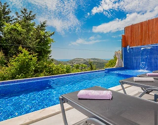 Kaş İslamlar'da Sakin Konumda, Özel Havuzlu, Modern Villa - 5