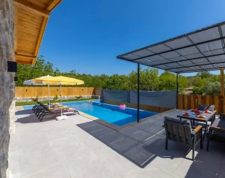 Kaş Sarıbelen'de Yeşillikler İçerisinde, Özel Havuzlu, Taş Villa - 5