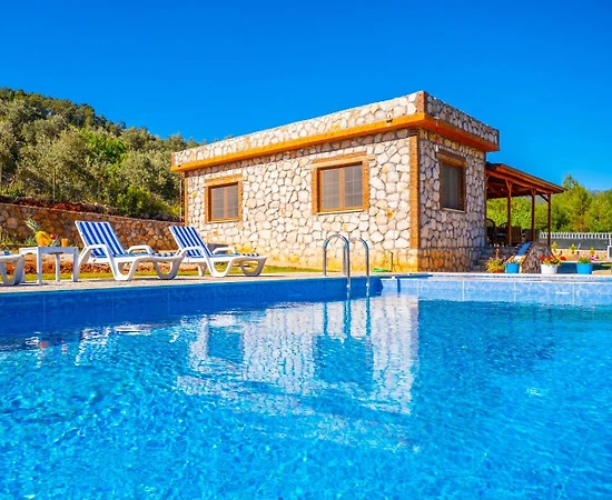 Muğla Fethiye'de Doğa İle İçiçe, Özel Havuzlu, Taş Villa - 1