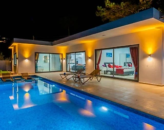 Kaş İslamlar'da Doğayla Baş Başa, Özel Havuzlu, Modern Balayı Villası - 5
