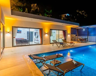 Kaş İslamlar'da Doğayla Baş Başa, Özel Havuzlu, Modern Balayı Villası - 3