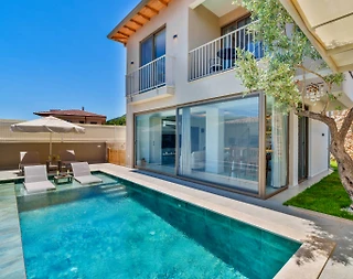 Kaş Çukurbağ'da Huzurlu Doğada, Özel Havuzlu, Kiralık Villa - 5