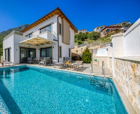 Kaş Çukurbağ'da Yeşillikler İçerisinde, Özel Havuzlu, 6 Kişilik Villa - 1