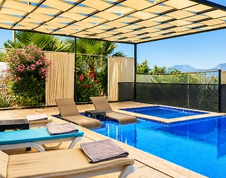 Kaş Palamut'da Enfes Doğa Manzaralı, Özel Havuzlu, Geniş Villa - 5