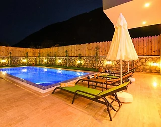 Kaş Bezirgan'da Doğayla Baş Başa, Özel Havuzlu, Balayı Villası - 5