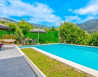 Kaş İslamlar'da Sakin Konumda, Özel Havuzlu, Konforlu Villa - 5