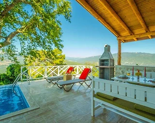 Kaş Çamlıova'da Sakin Konumda, Özel Havuzlu, Konforlu Villa - 5