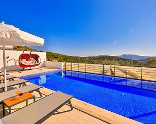 Kaş Üzümlü'de Harika Doğa Manzaralı, Özel Havuzlu, 3+1 Villa - 5