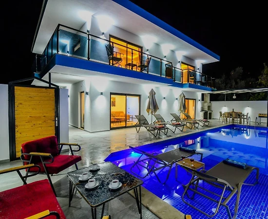 Kaş Kalkan'da Enfes Doğada, Özel Havuzlu, Jakuzili, Kiralık Villa - 1