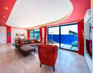 Kaş İslamlar'da Muhteşem Doğa Manzaralı, Jakuzili, 2 Kişilik Villa - 4