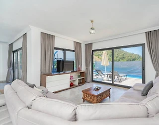 Kaş İslamlar'da Çekirdek Ailelere Uygun, Özel Havuzlu, Şık Villa - 5