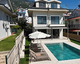 Fethiye Ölüdeniz'de Kalabalık Ailelere Uygun, Özel Havuzlu, 9 Kişilik Villa - 3