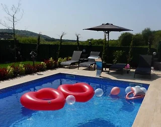 Kocaeli Kandıra'da Geniş Bahçeli, Isıtmalı Özel Havuzlu, Şık Villa - 2