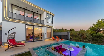 Kaş İslamlar'da Doğa İle İç İçe, Özel Havuzlu, 1+1, Tatil Villası